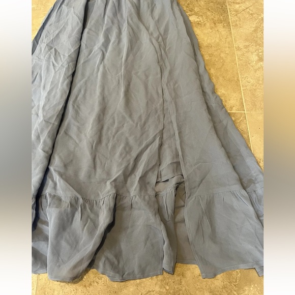 REFORMATION Women’s Meadow Midi Dress Mineral Blue Size Small $278 NEW - Picture 4 of 9